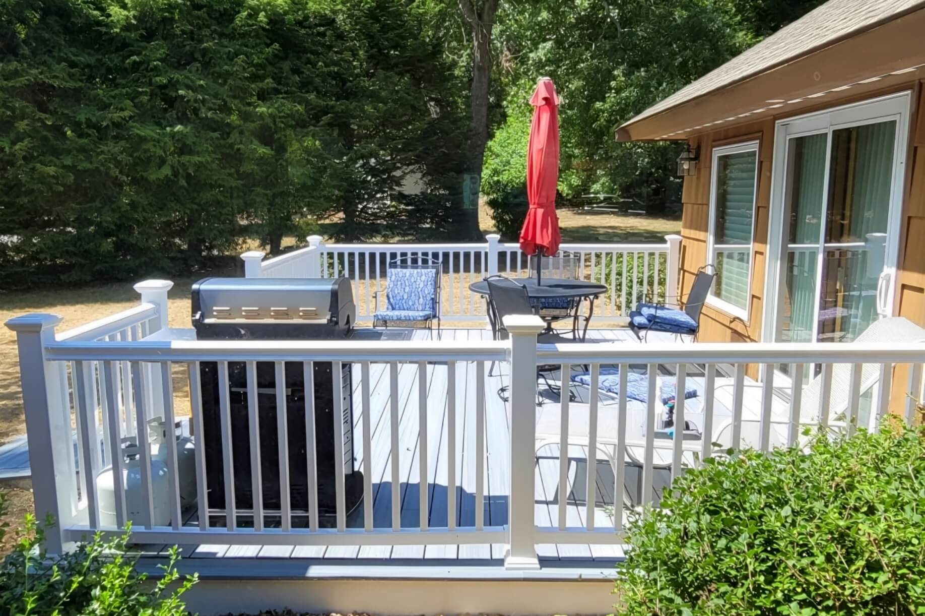 Custom built deck for outdoor living – home remodeling Southborough MA